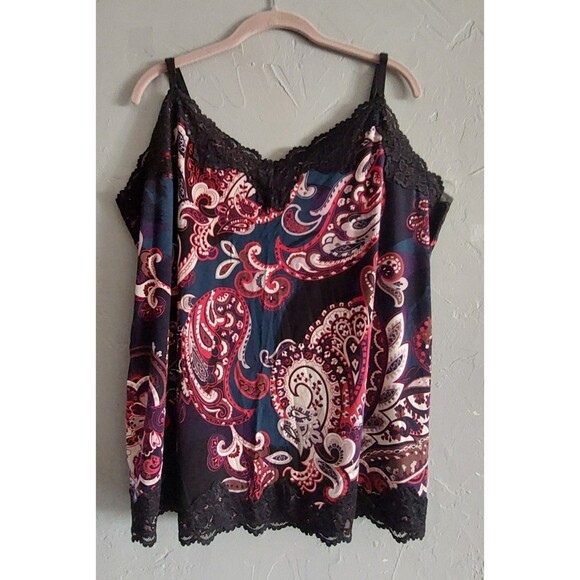 Lane Bryant Tops The  Cami Lace,Paisley, 22/24,Rayón,Spandex, - Picture 11 of 11